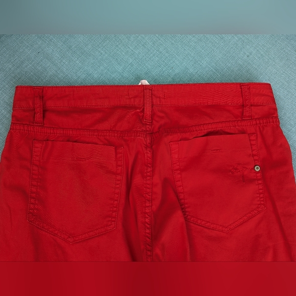 Women's Size 48 Red Pants, Les Copains Jeans - Picture 4 of 9